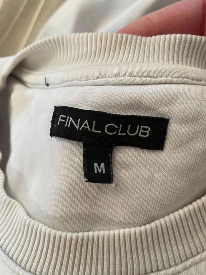 Sweat blanc Final club M - photo numéro 3