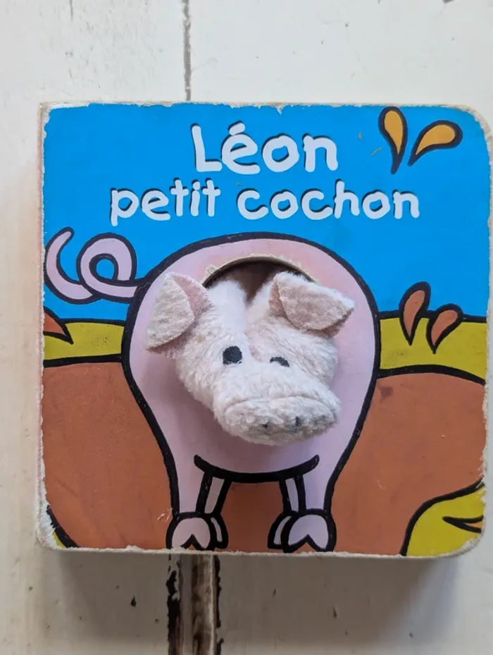 Lot 2 livres marionnettes – Léon le cochon & Marin le pingouin - photo numéro 2
