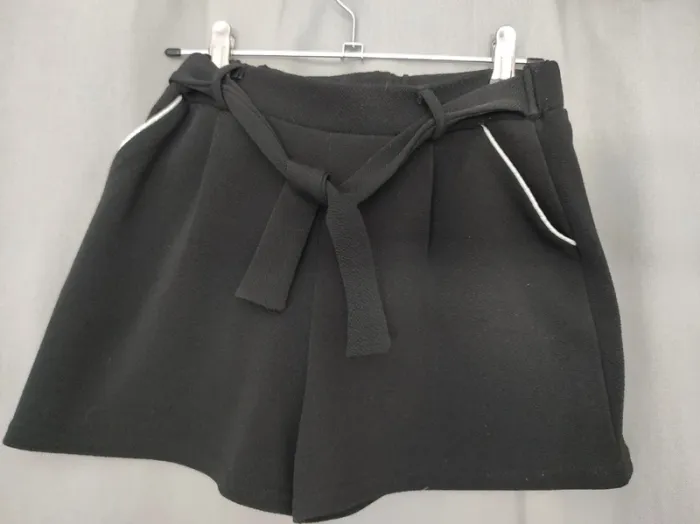 Short noir fille élégant 12 ans