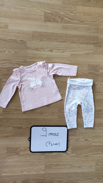 ensemble taille 9 mois 74 cm