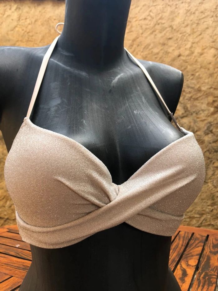 Haut de maillot de bain pailleté - photo numéro 2