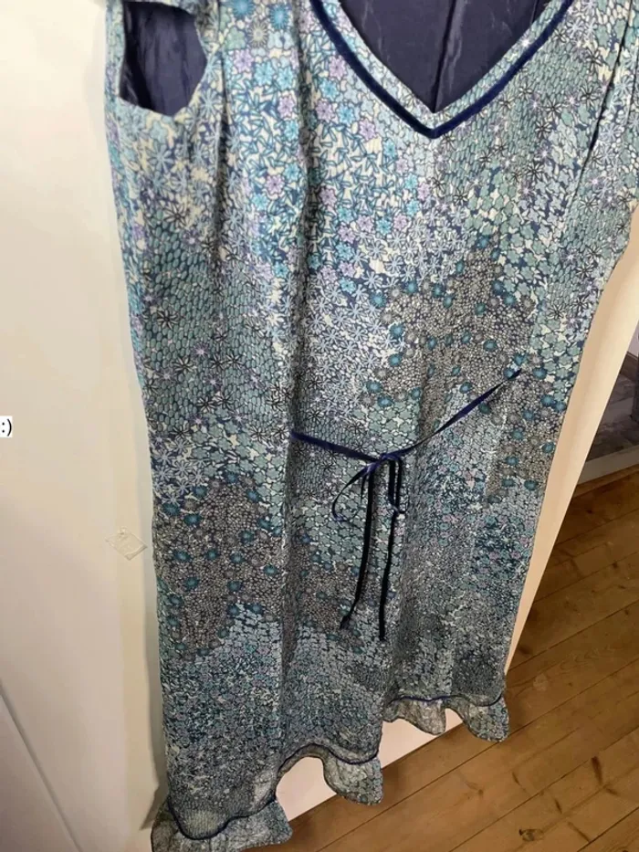 Robe femme taille 42 ou 44 bleue / antonelle - photo numéro 4