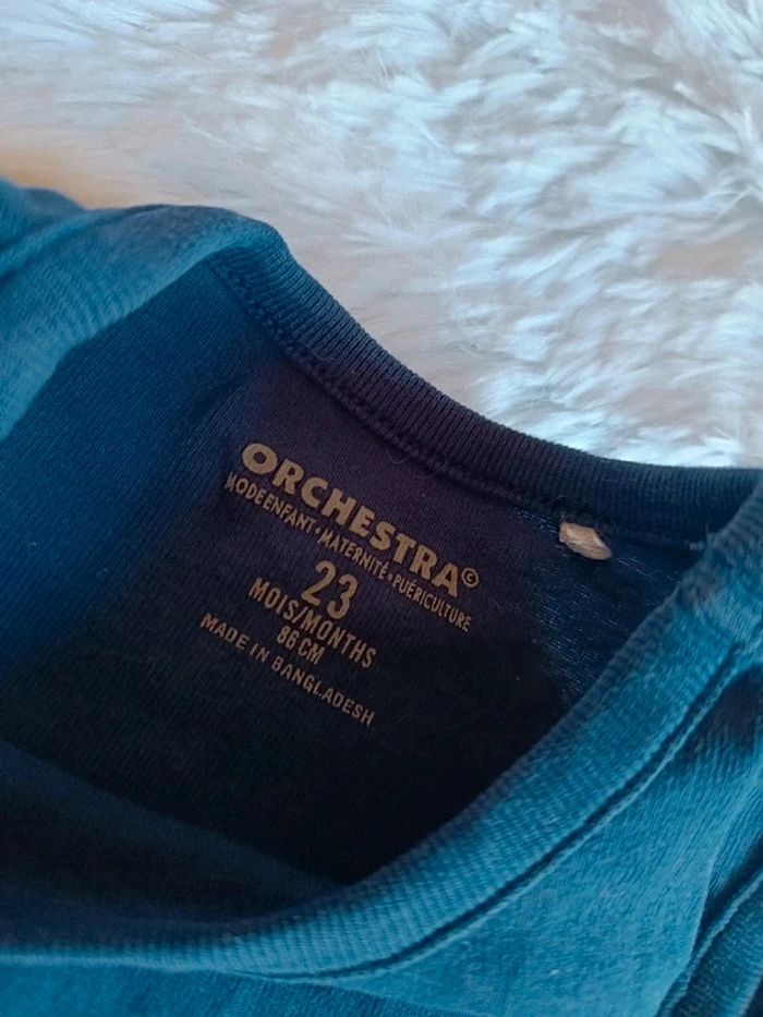 Débardeur / Marcel bleu marine T. 23 mois Orchestra - photo numéro 5