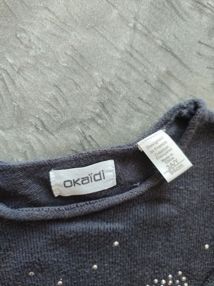 Petit pull 3 ans fille Okaïdi - photo numéro 3