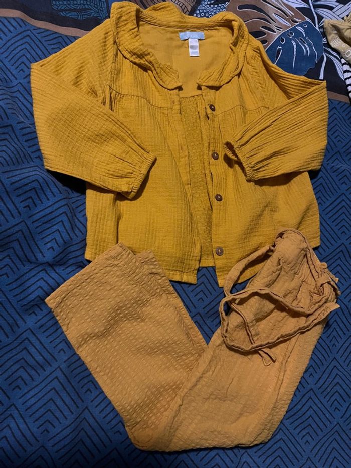 Ensemble jaune neuf okaidi