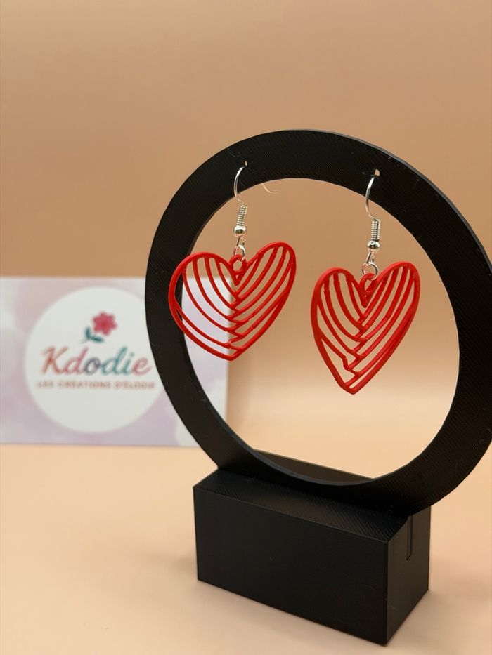 Boucles d’oreilles cœur