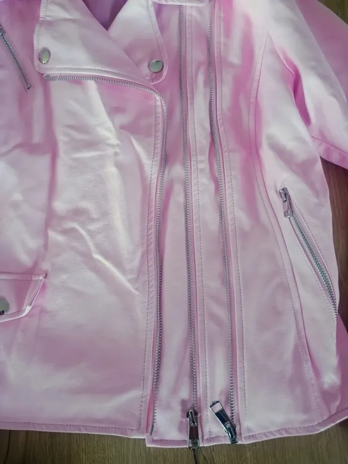 blouson type perfecto rose T42 - photo numéro 3