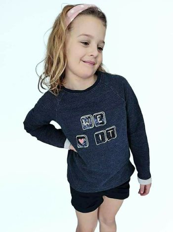 8 ans fille ensemble pull sweat et short