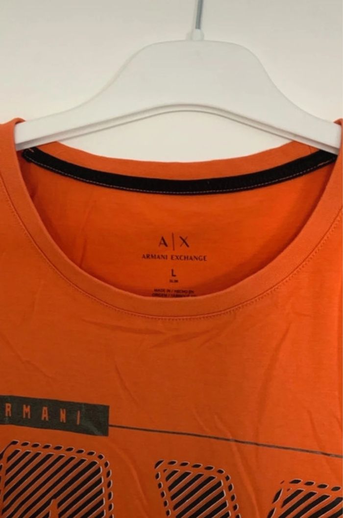 T-shirt orange taille l Armani exchange - photo numéro 2