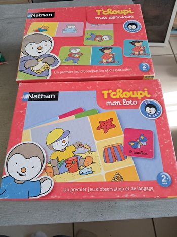 Lots  deux  jeux t'choupi.