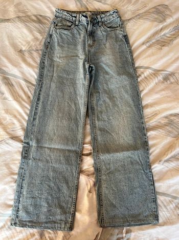 jean wide leg bleu