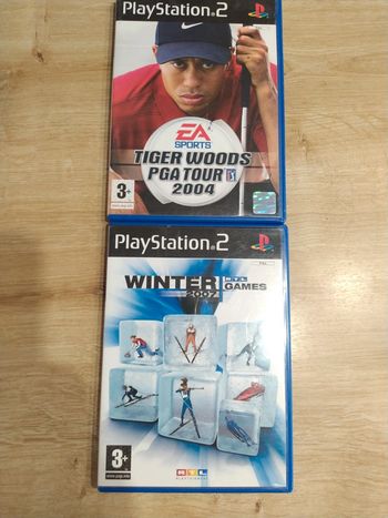 Tiger woods 2004 + winter games 2007 ps2