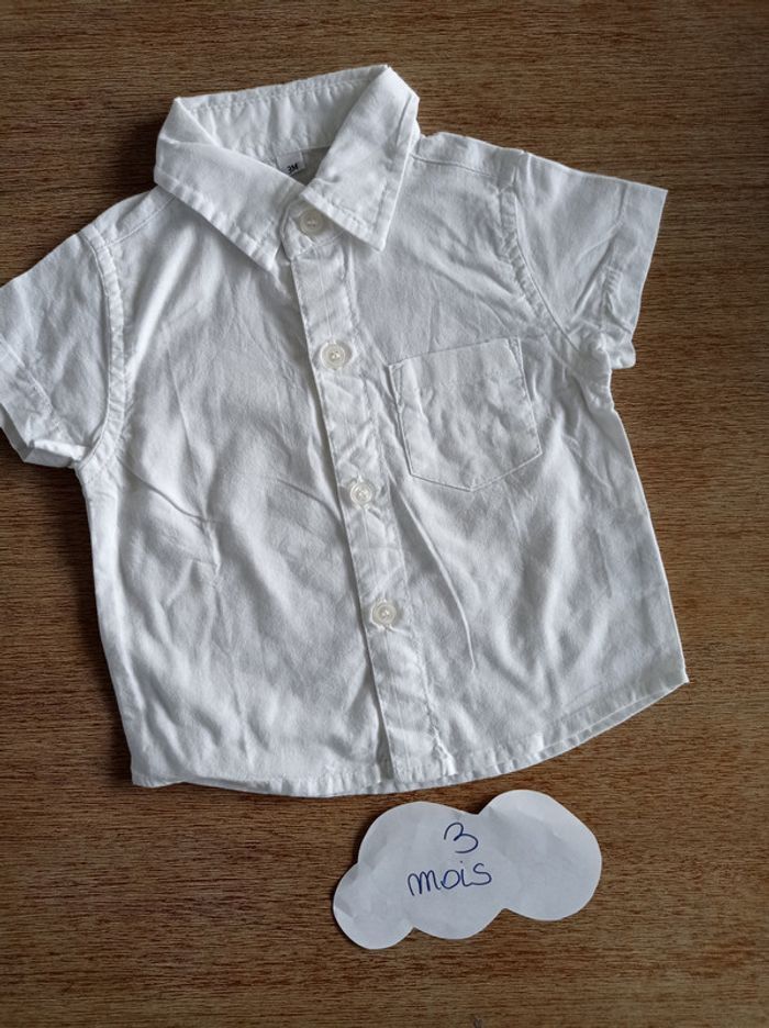 Chemise blanche 3 mois