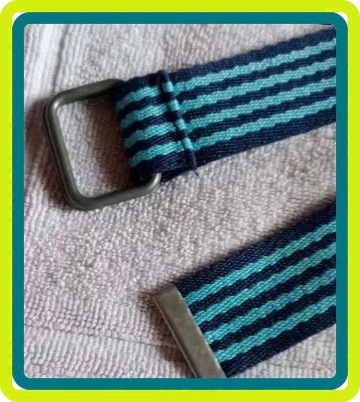 Ceinture enfant bleu marine turquoise Taille 69 cm - photo numéro 2