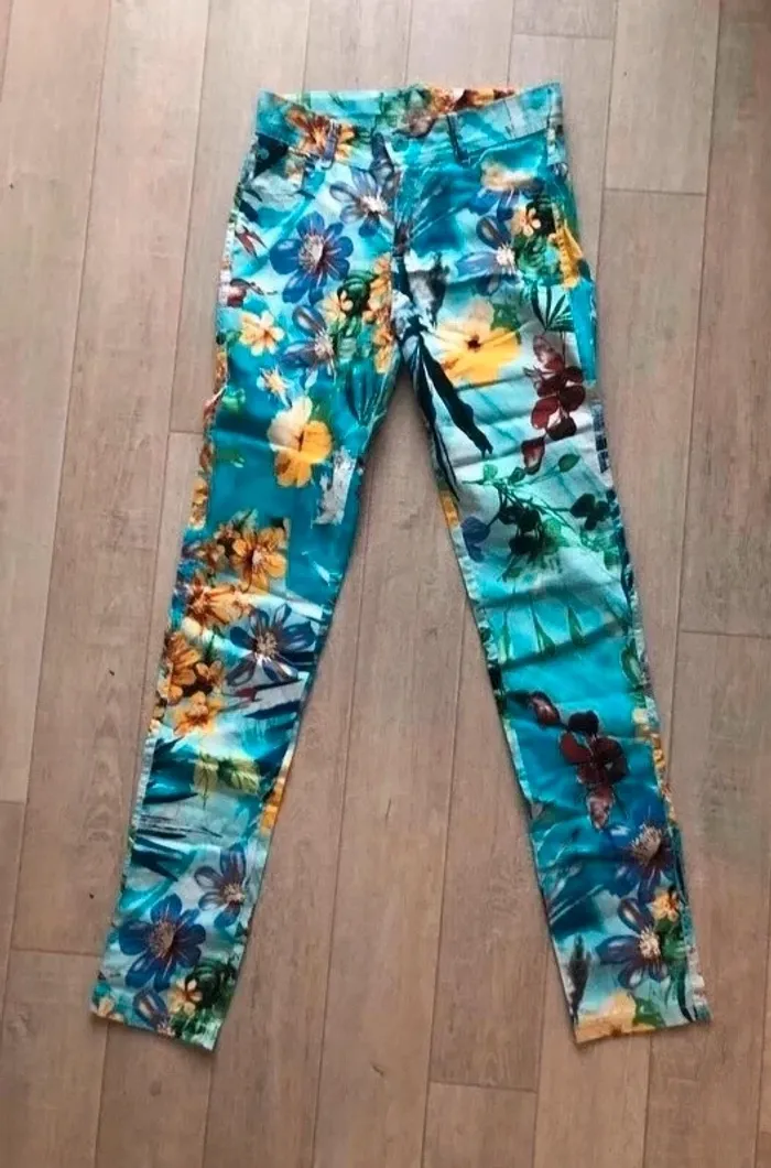 Pantalon multicolore fille Papillon - photo numéro 8