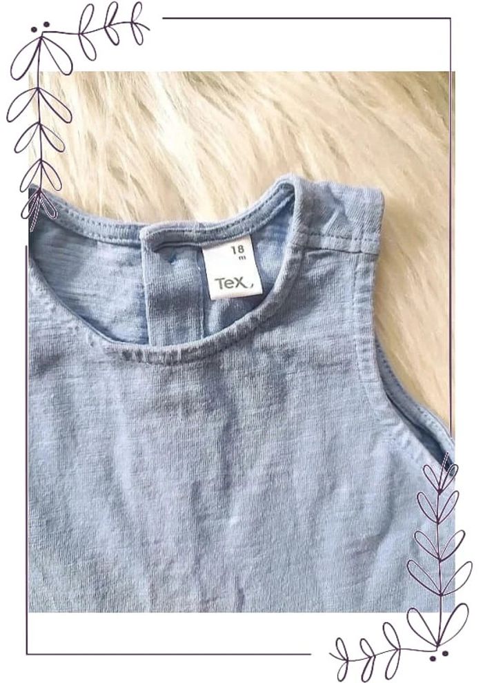 Robe été sans manches en coton bébé fille 18 mois - photo numéro 2