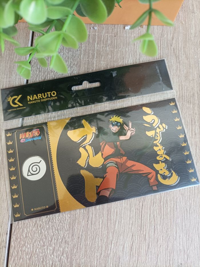 Black ticket Naruto Uzumaki Shippuden cartoon kingdom - photo numéro 2