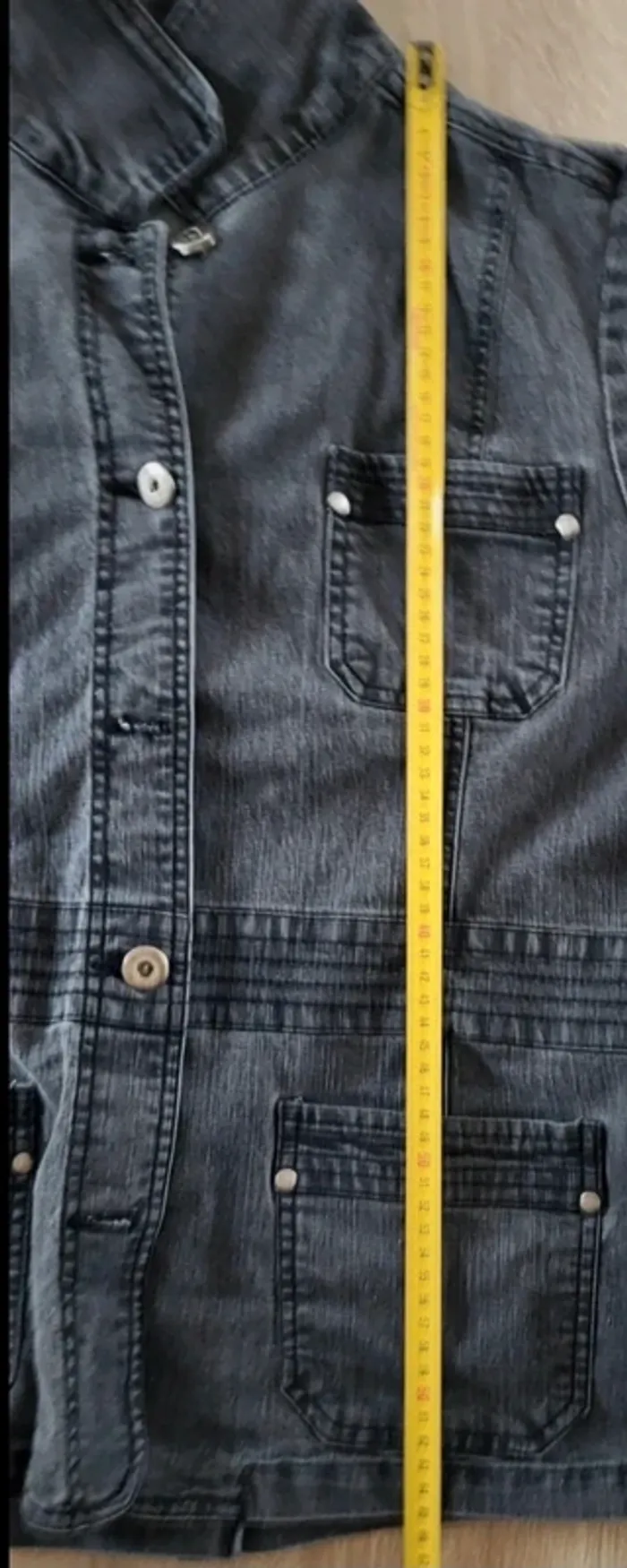 Veste en jean grise anthracite Ep Taille 44 46 - photo numéro 10