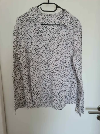 Chemise blanche fleurie taille 44