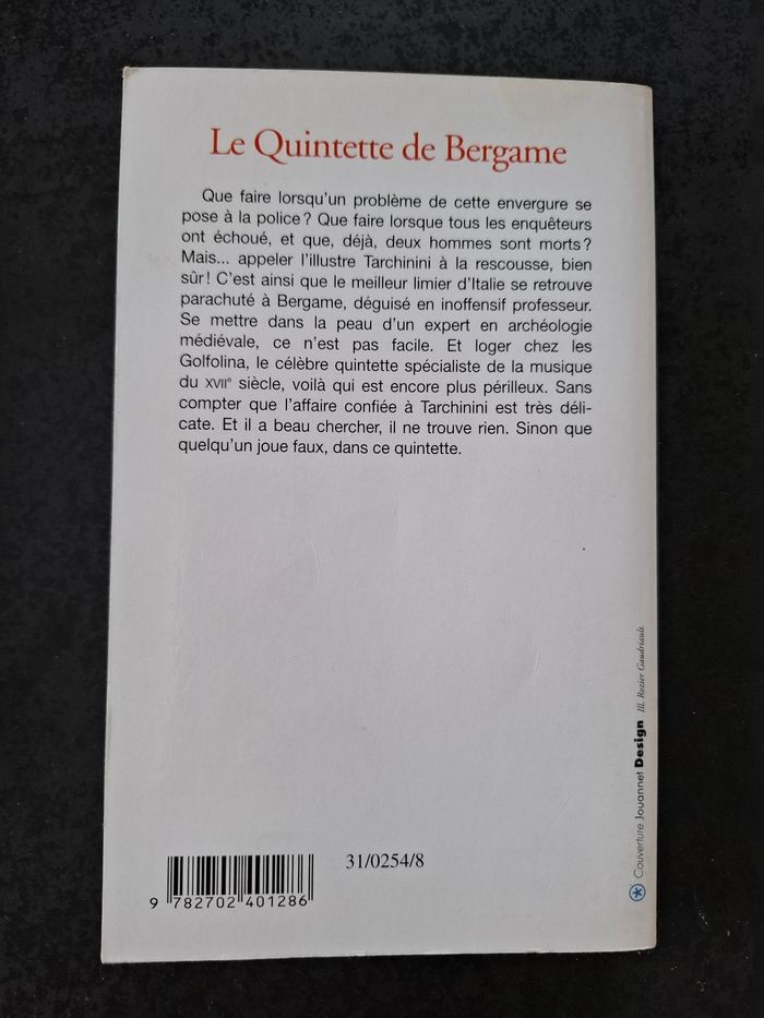 Roman policier de Exbrayat Le Quintette de Bergame en bon état - photo numéro 2