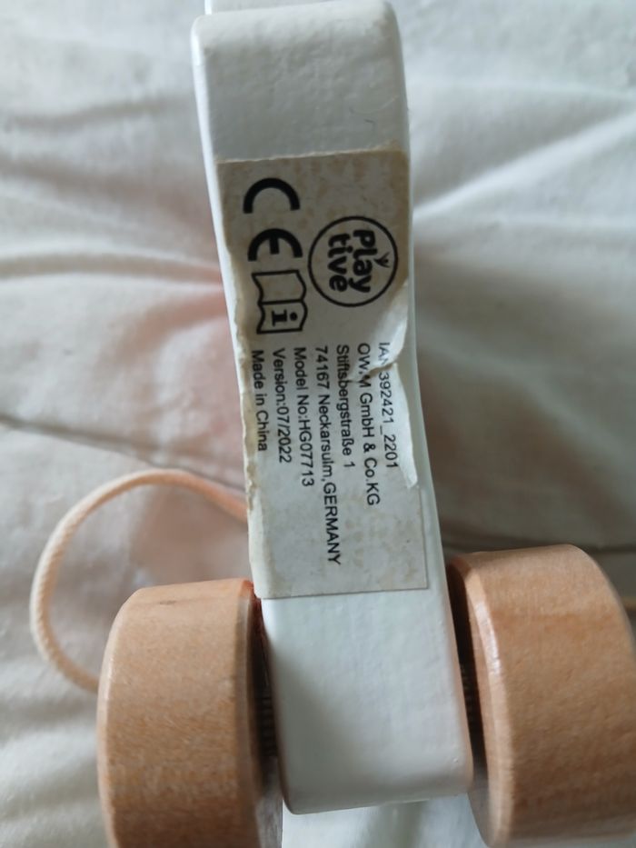 Jouet à tirer en bois - photo numéro 2