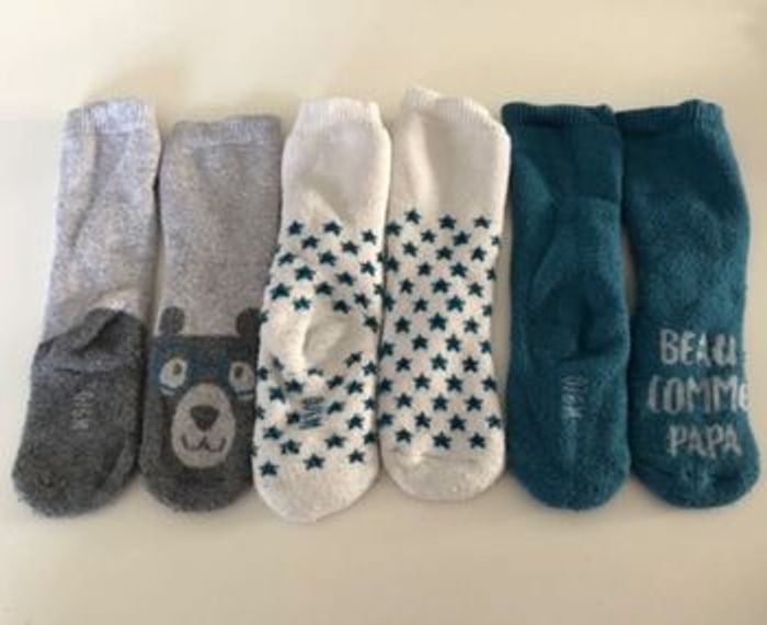 3 paires hautes et épaisses 0-6M