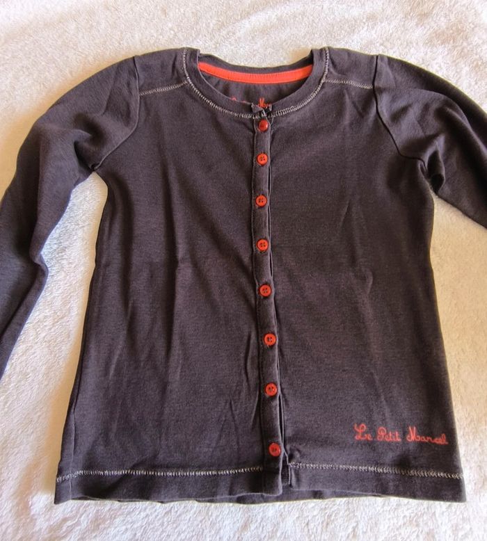 Gilet boutonné,en coton, Little Marcel, 6 ans