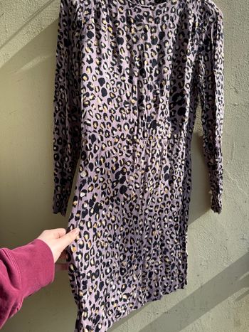 Robe Patineuse H&M à Imprimé Léopard Mauve – Taille 38
