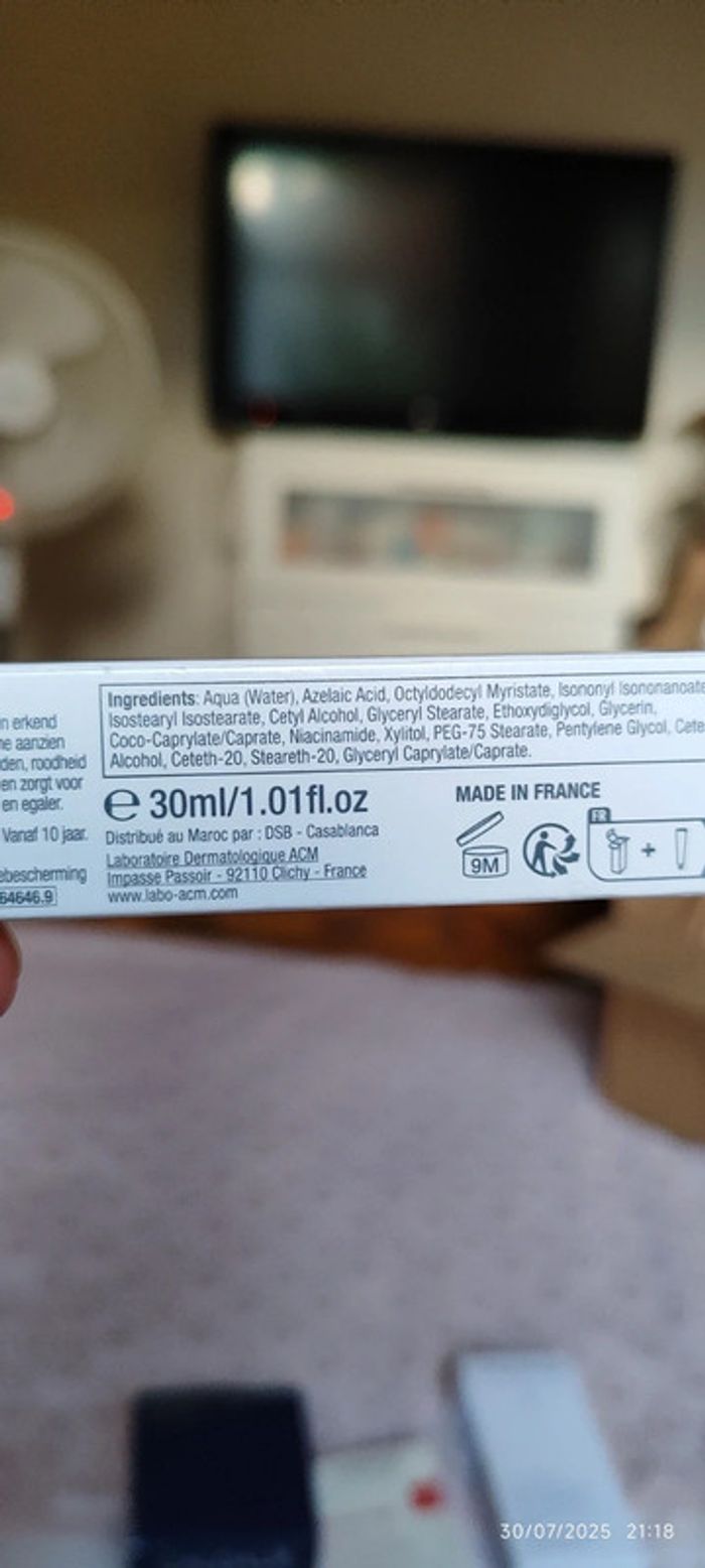ACM Azéane Crème 15% Acide Azélaïque Anti-Tâches Imperfections et Rougeurs 30ml - photo numéro 11