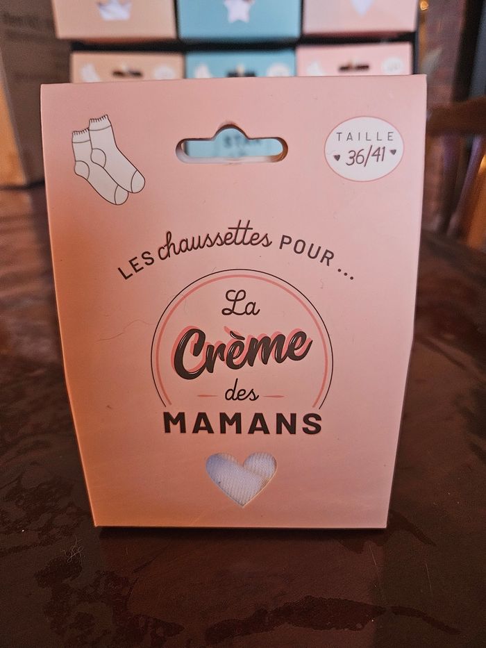 Coffret cadeau chaussette Les chaussette pour la crème des mamans