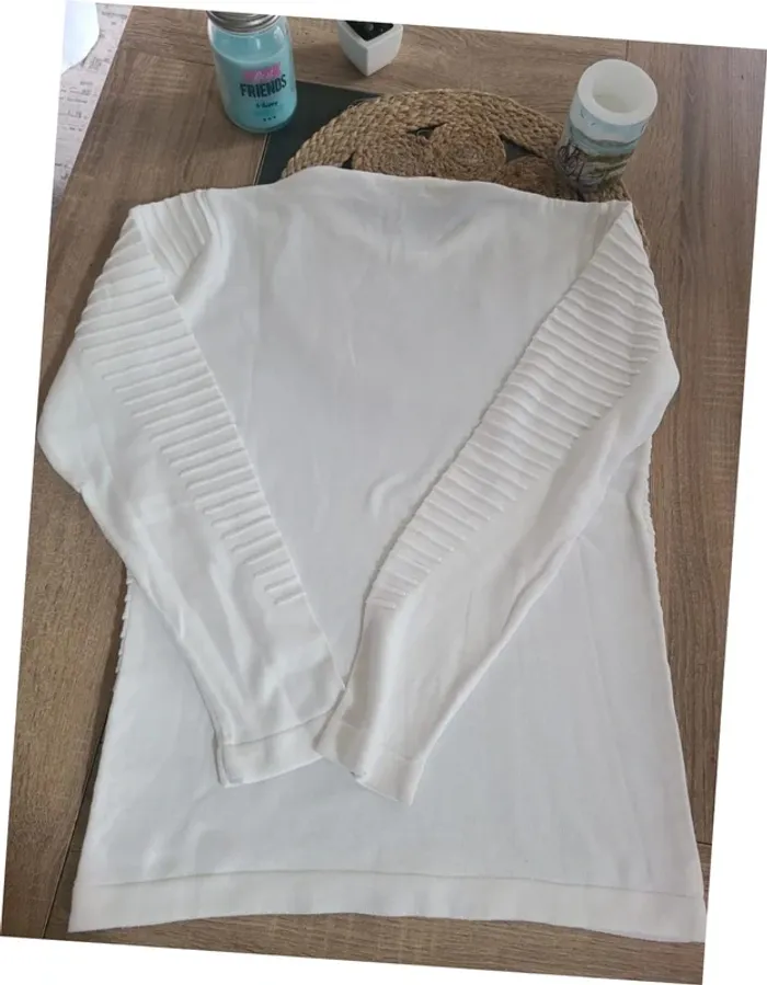 Pull blanc Taille XL - photo numéro 4
