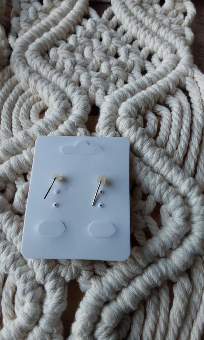 Boucles d oreilles "muffin "petit gâteau - photo numéro 3