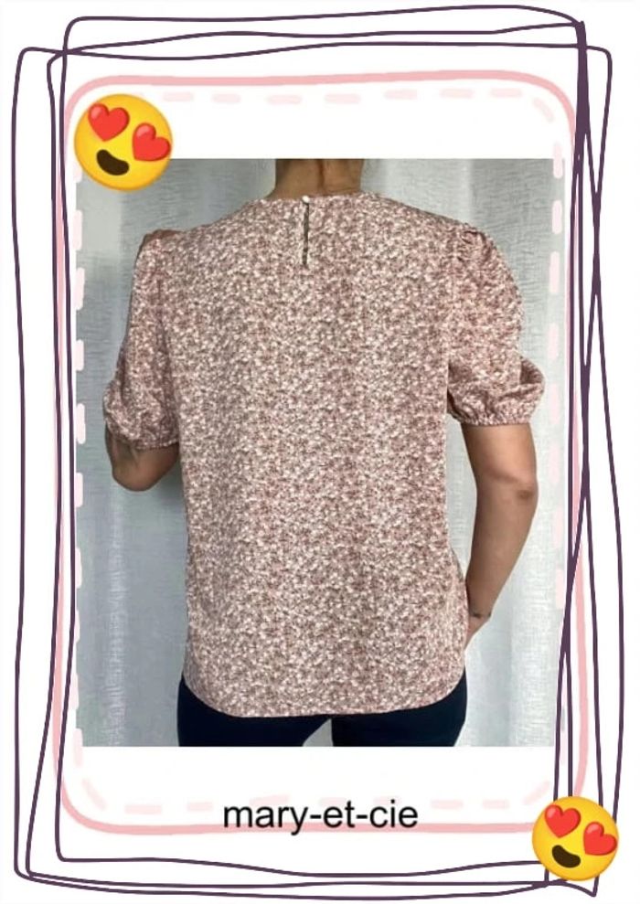 SOLDÉ - Blouse manches courtes taille L - photo numéro 6