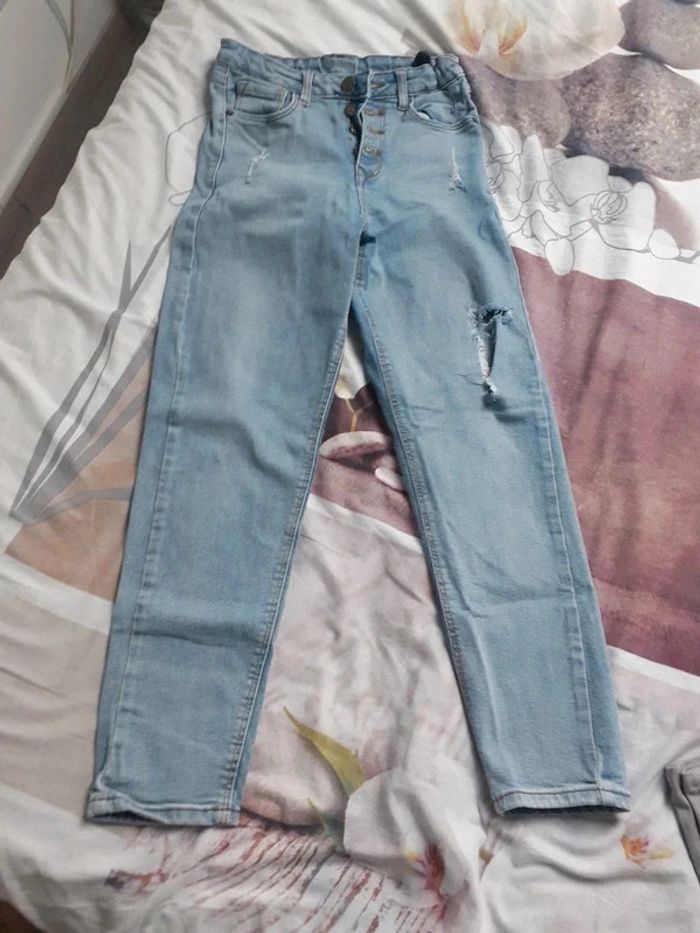 Jeans troué taille haute XS