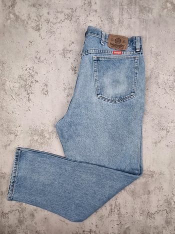 Jeans Wrangler bleu clair – Taille 36x34 Hommes (mesures en photos)