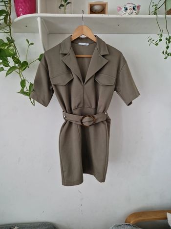 Robe chemise verte