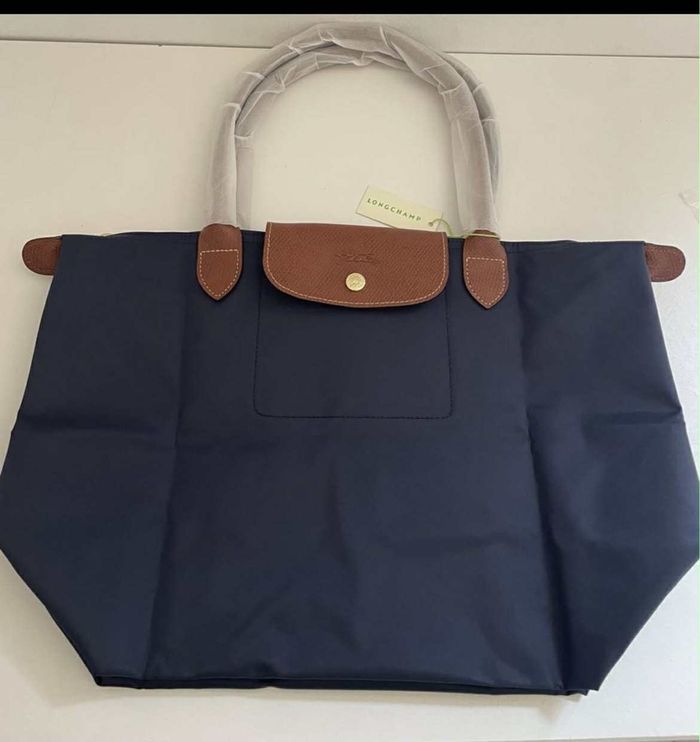 ❤️ sac fourre-tout marine neuf taille L authentique ❤️ - photo numéro 4