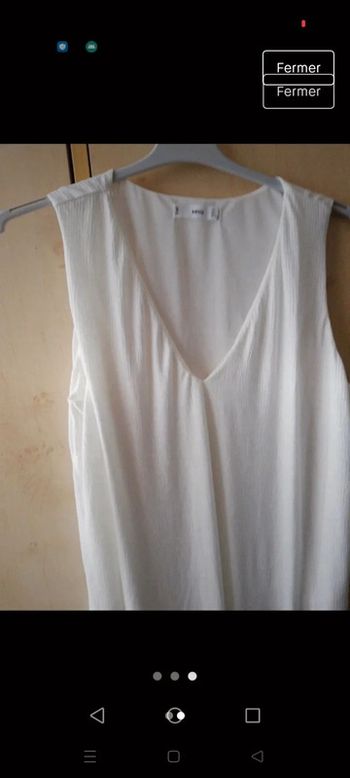 Blouse fluide  blanche Mango