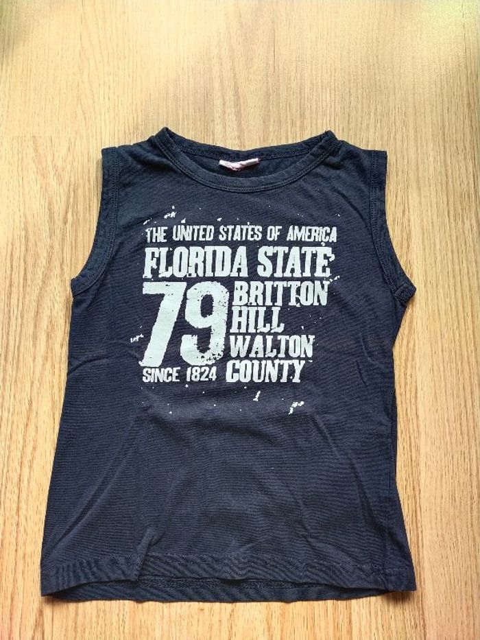 T-shirt blanc avec sangle UsFreeStar