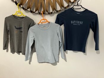 3 t-shirt garçon 8 ans Vertbaudet 