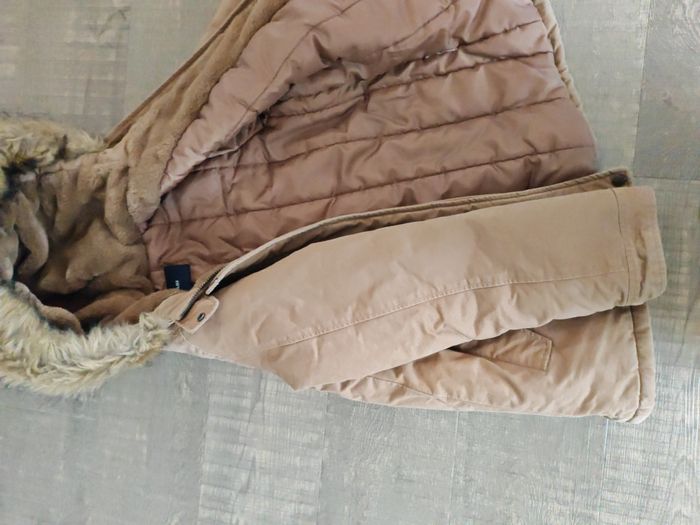 Veste camel avec fourrure - photo numéro 4