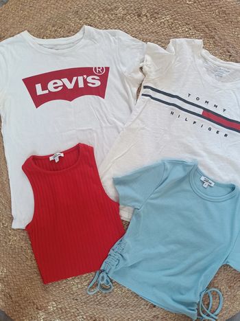 Lot tee shirt fille XS