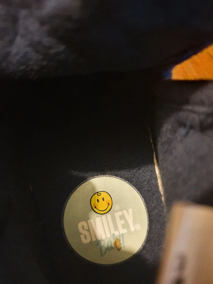 Chaussons bébé scratch taille 20 smiley - photo numéro 6