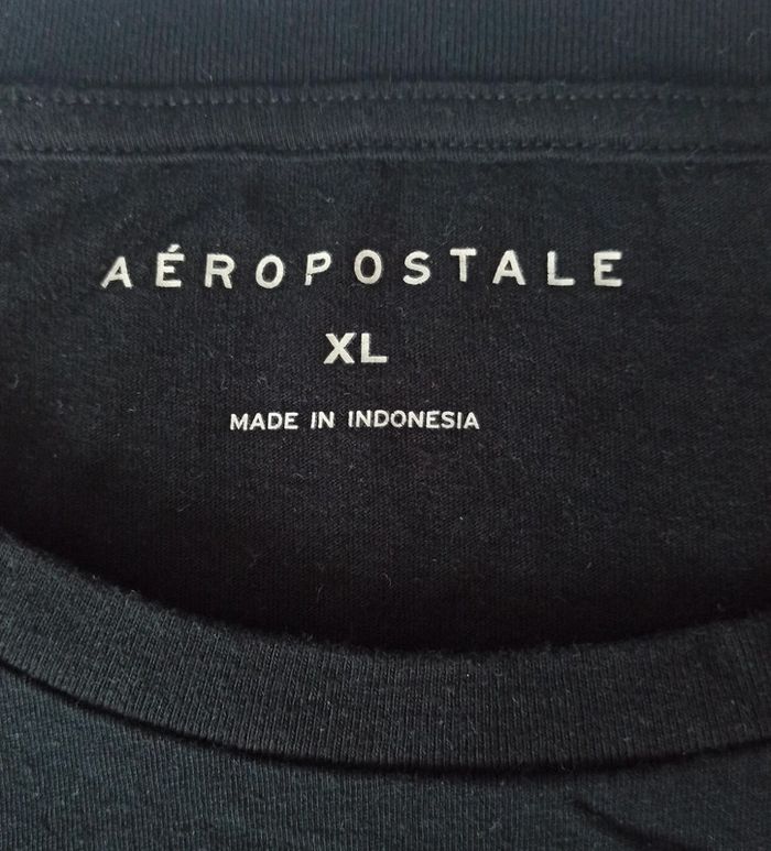 T-shirt Noir Aeropostale California motifs fleurs Grande Taille - XL - photo numéro 4