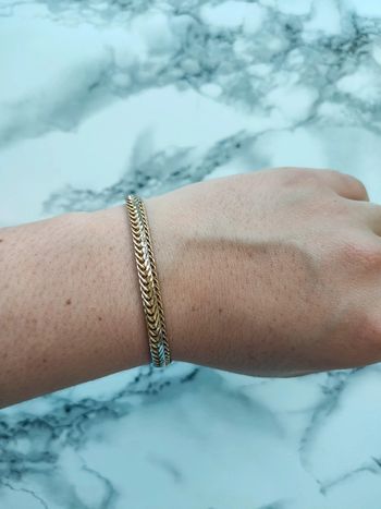 Bracelet plaqué or et argent