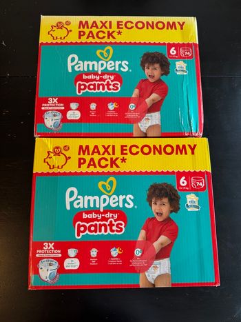 148 couches pampers pants taille 6