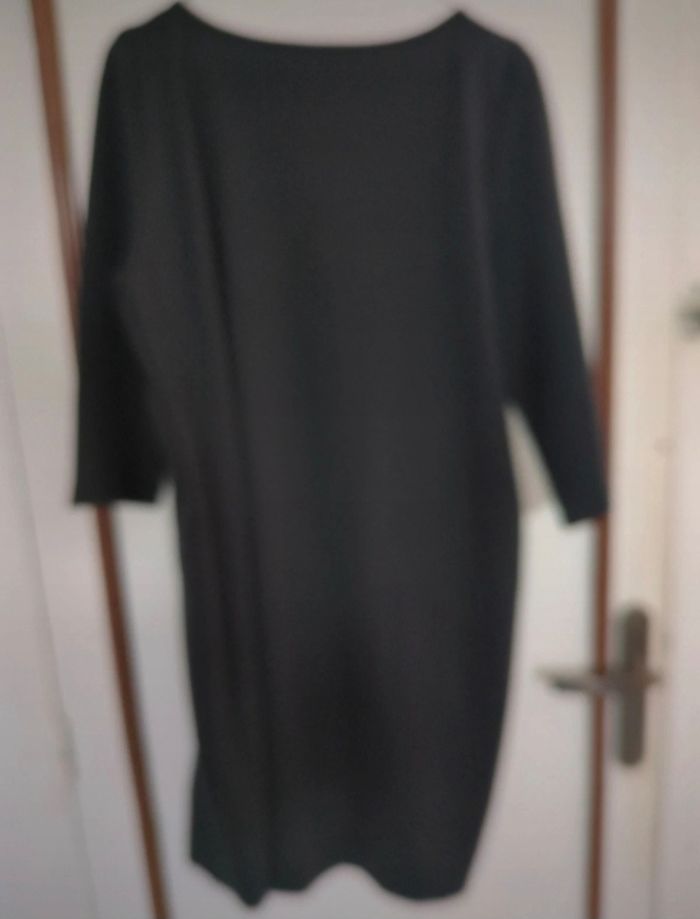 Robe motifs pied-de-poule noir et blanc Taille 48 - photo numéro 2