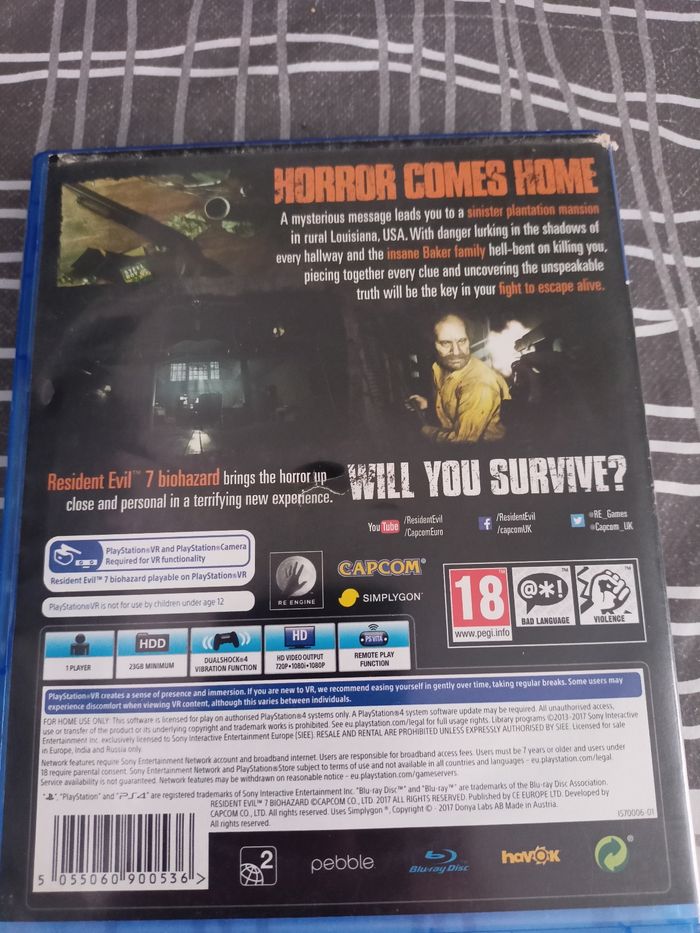 PS4 resident evil biohazard - photo numéro 2