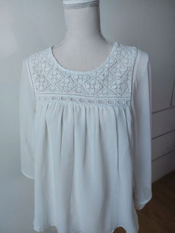 Blouse manches chauves-souris en voile