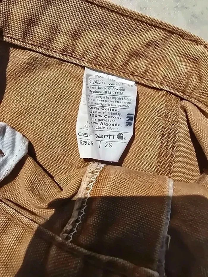 Short Carhartt W29 FR38 beige Homme Men SHO102 - photo numéro 6